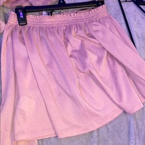 pink off the shoulder h&m top